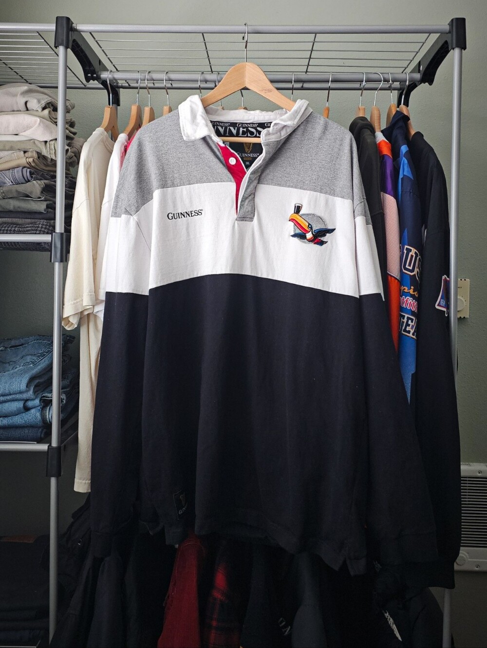 Guinness Men's Toucan Rugby Jersey Size 3XL